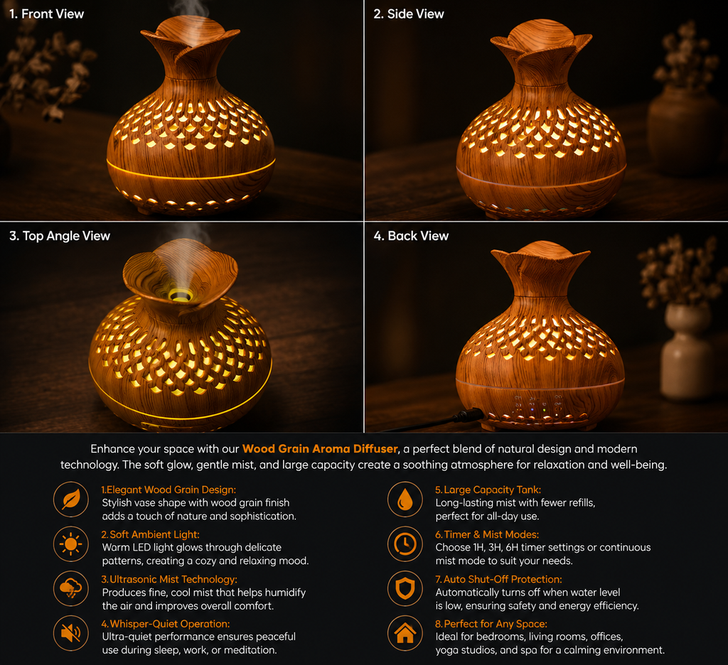 Wood Grain Diffuser Showcase