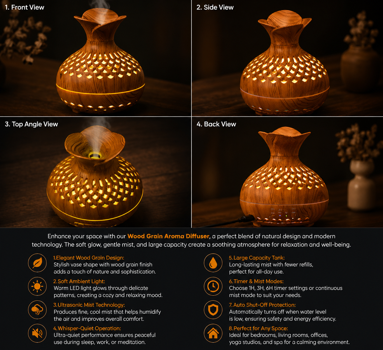 Wood Grain Diffuser Showcase