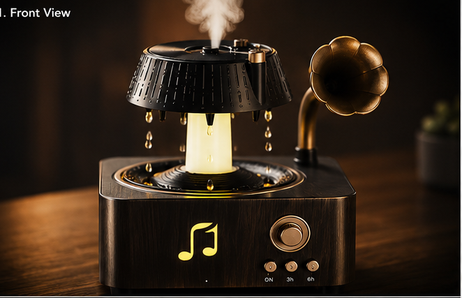 Retro Phonograph Aroma Diffuser Showcase