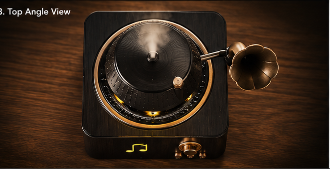 Retro Phonograph Aroma Diffuser Showcase