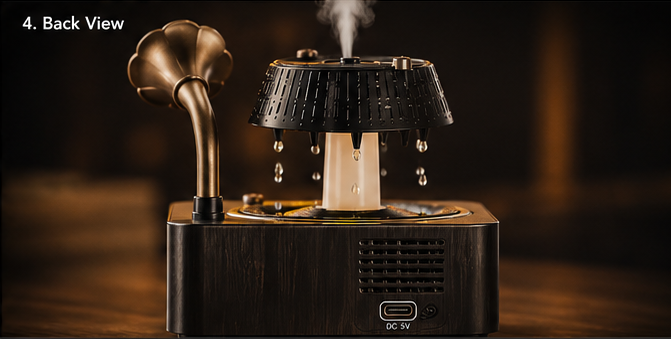 Retro Phonograph Aroma Diffuser Showcase
