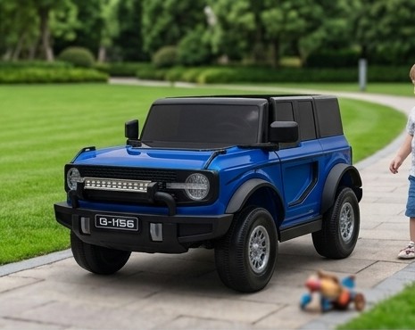 blue adventure ready ride on suv