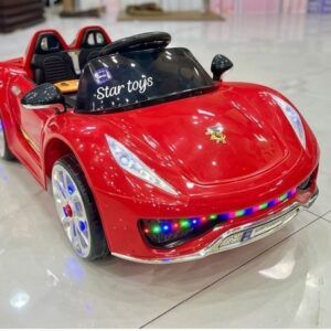 star toys red convertible electric ride on car (gt edition)