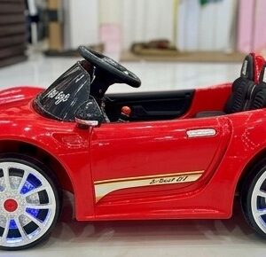 star toys red convertible electric ride on car (gt edition)