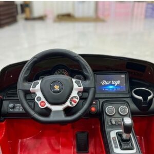 star toys red convertible electric ride on car (gt edition)